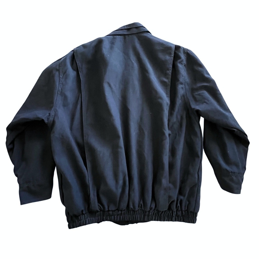 Bulwark Bomber Jacket Men XL Navy JNJ8NV2 FR Nomex Workwear - Picture 3 of 11